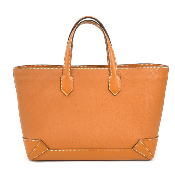 Hermes HERMES Handbag Tote Bag Maxi Box Cabas 30 Evercolor Veau Epsom Toffee ... - Picture 1 of 5